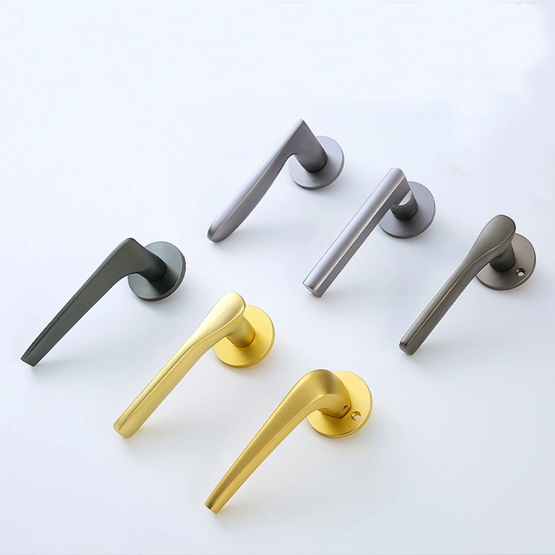 One Side Door Handles for Interior Doors Outside Door Handle Black Golden Silver Door Pulls Without Lock