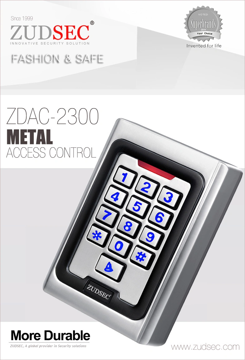 Standalone RFID Metal Access Controller Touch Keypad Wiegand26 Door Entry System