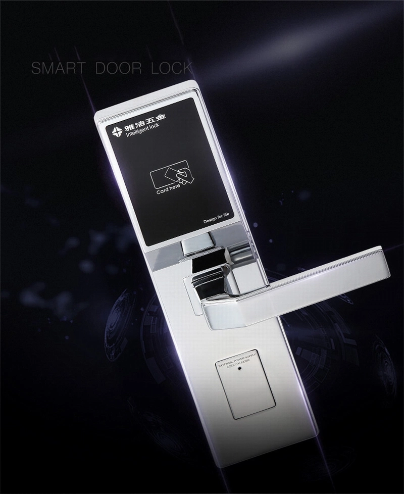 CE FCC Us Standard Digital Smart RFID Door Lock for Luxury Hotel Apartment