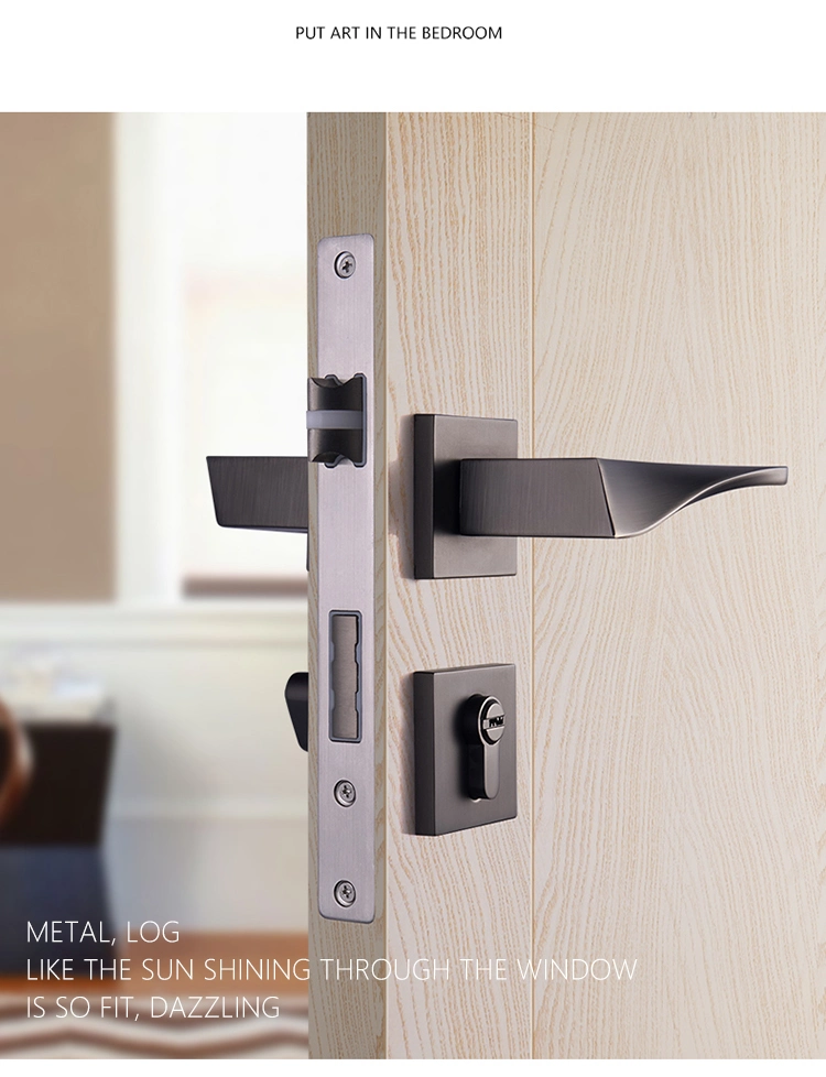 Black Matte Nickel Modern Design Lever Handle