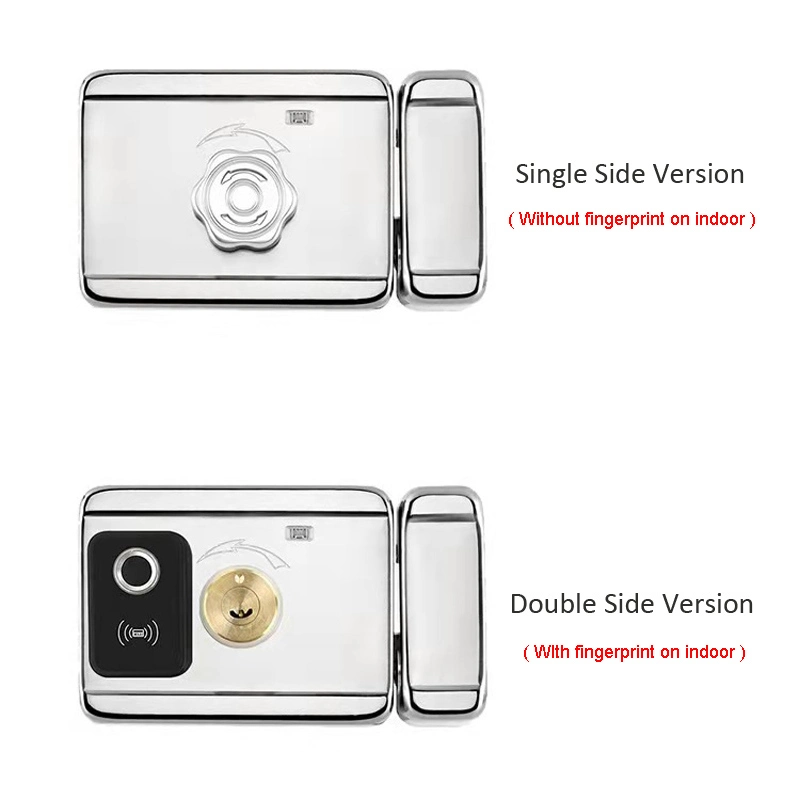 Ttlock Smart Door Lock Outdoor Tuya WiFi Fingerprint Lock Double Side Digital Code IC Card APP Electronic Apartment Gate Lock