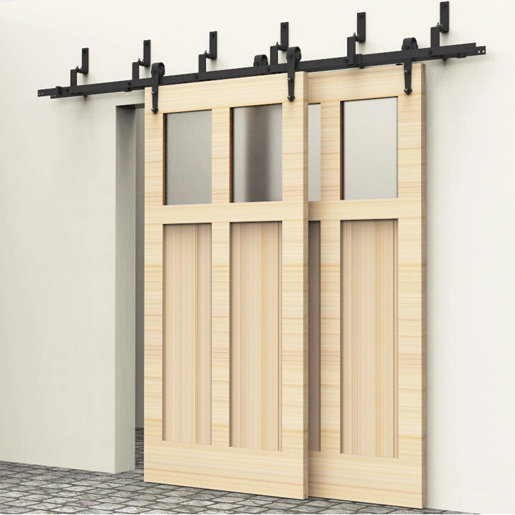 6. FT Double Door Classic Mini Sliding Wood Door Barn Door Hardware