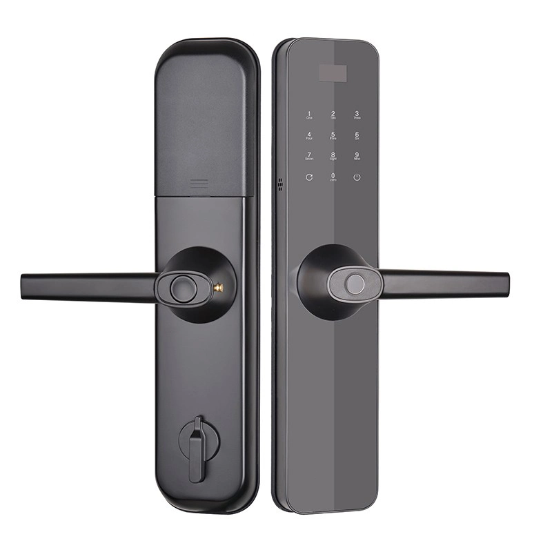 Electronic Magnetic Code Fingerprint Combination Smart Door Lock Hardware Handle