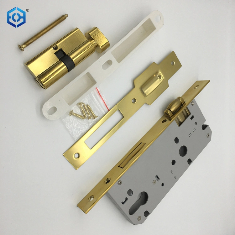 Golden Stainless Steel Roller Latch Mortise Lock