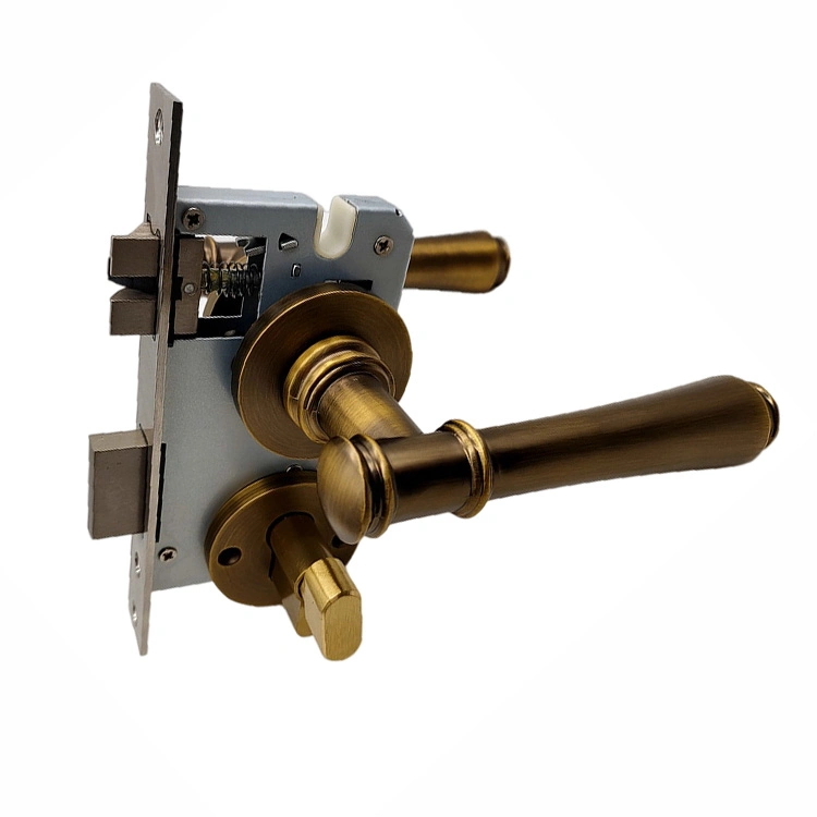 Classical Style Ab Hollow Style Zamak Door Handle Lock