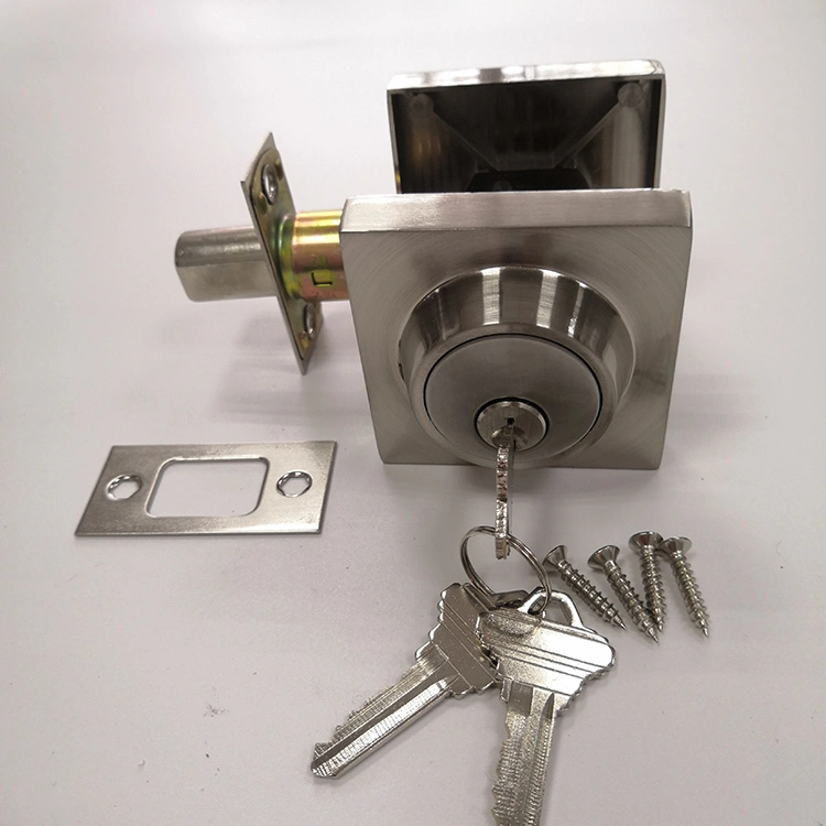 Square Sn Wholesale Zinc Alloy Deadlock Deadbolt Lock Lock Door