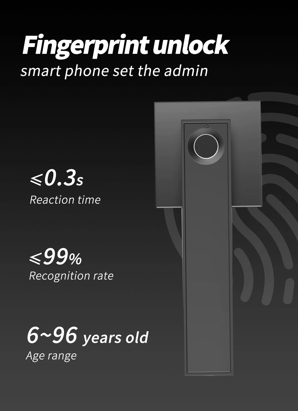 Intelligent Door Lock Electronic Fingerprint Safety Bedroom Door Hotel Door Locks