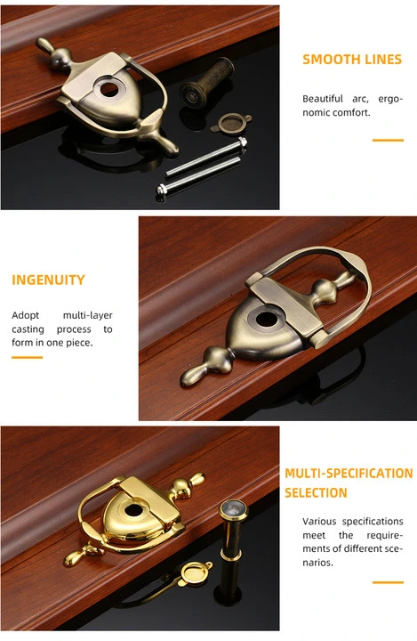 Security Door Knock Ring Zinc Alloy Antique Door Knobs and Pulls