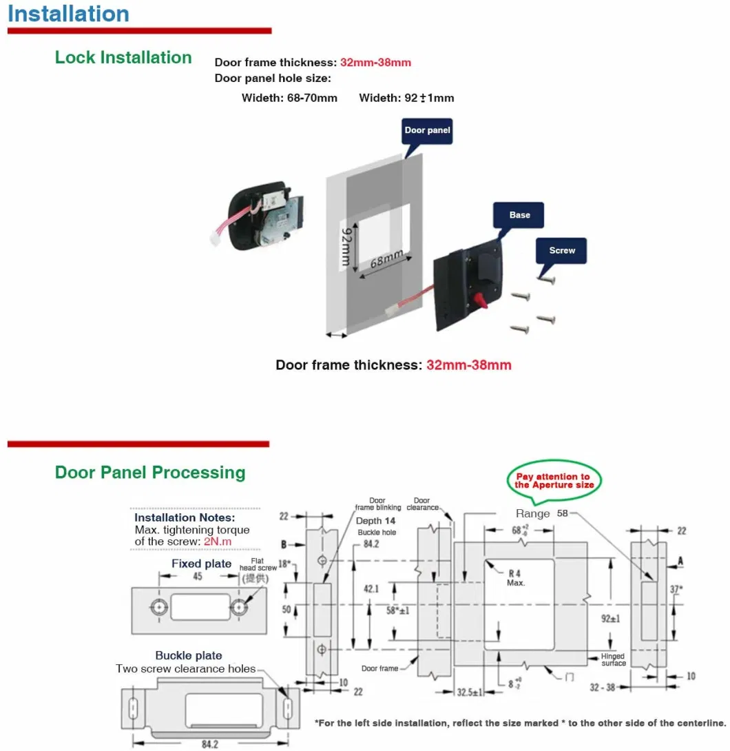 Zinc Alloy RV Keyless Entry Door Lock Latch Handle Knob Deadbolt for Trailer Caravan Camper with Keypad &amp; Fob 20m Wireless Remote Control