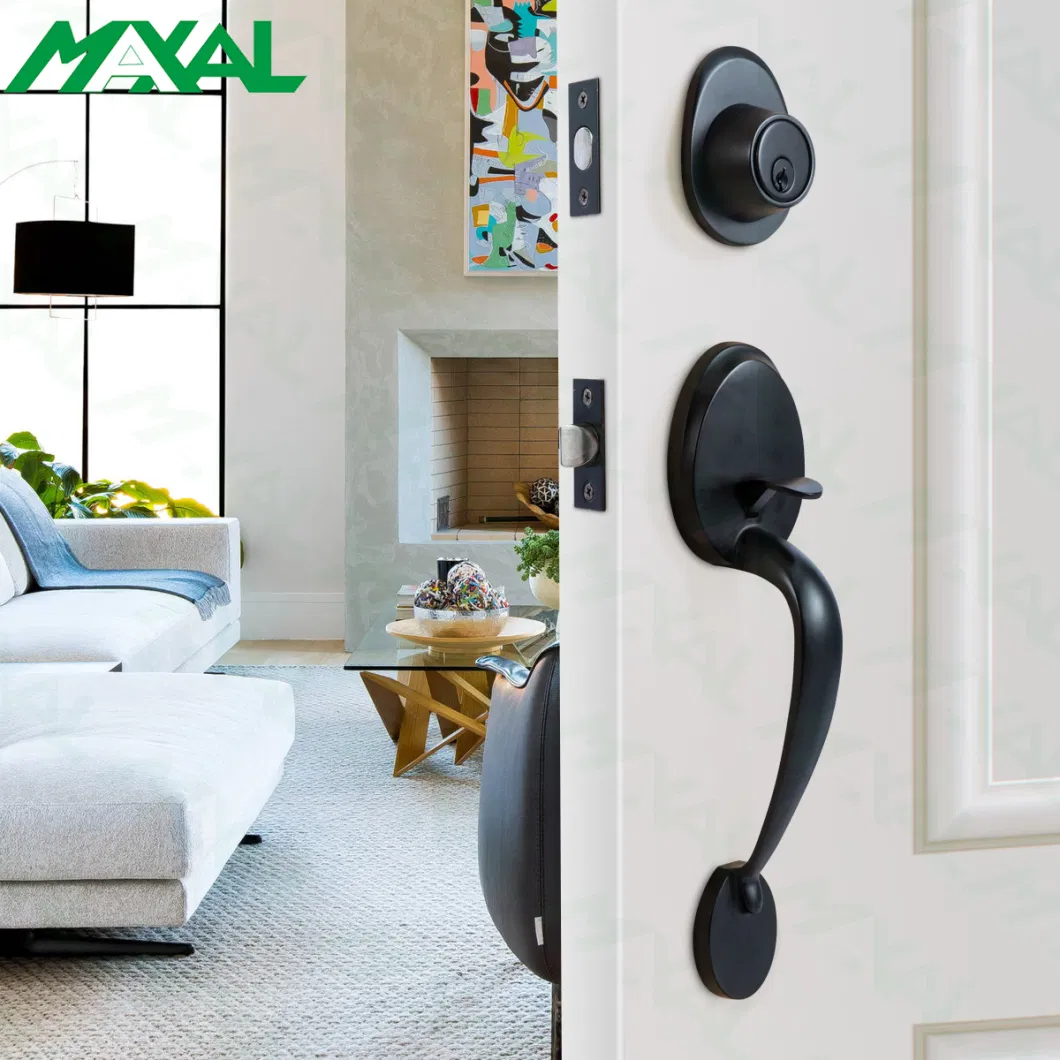 Maxal Chinese Supplier American Standard Grip Handle Door Lock with Leverset