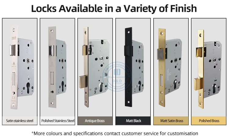 Stainless Steel Safey Door Emergency Escape Mortise Lock for UK Market