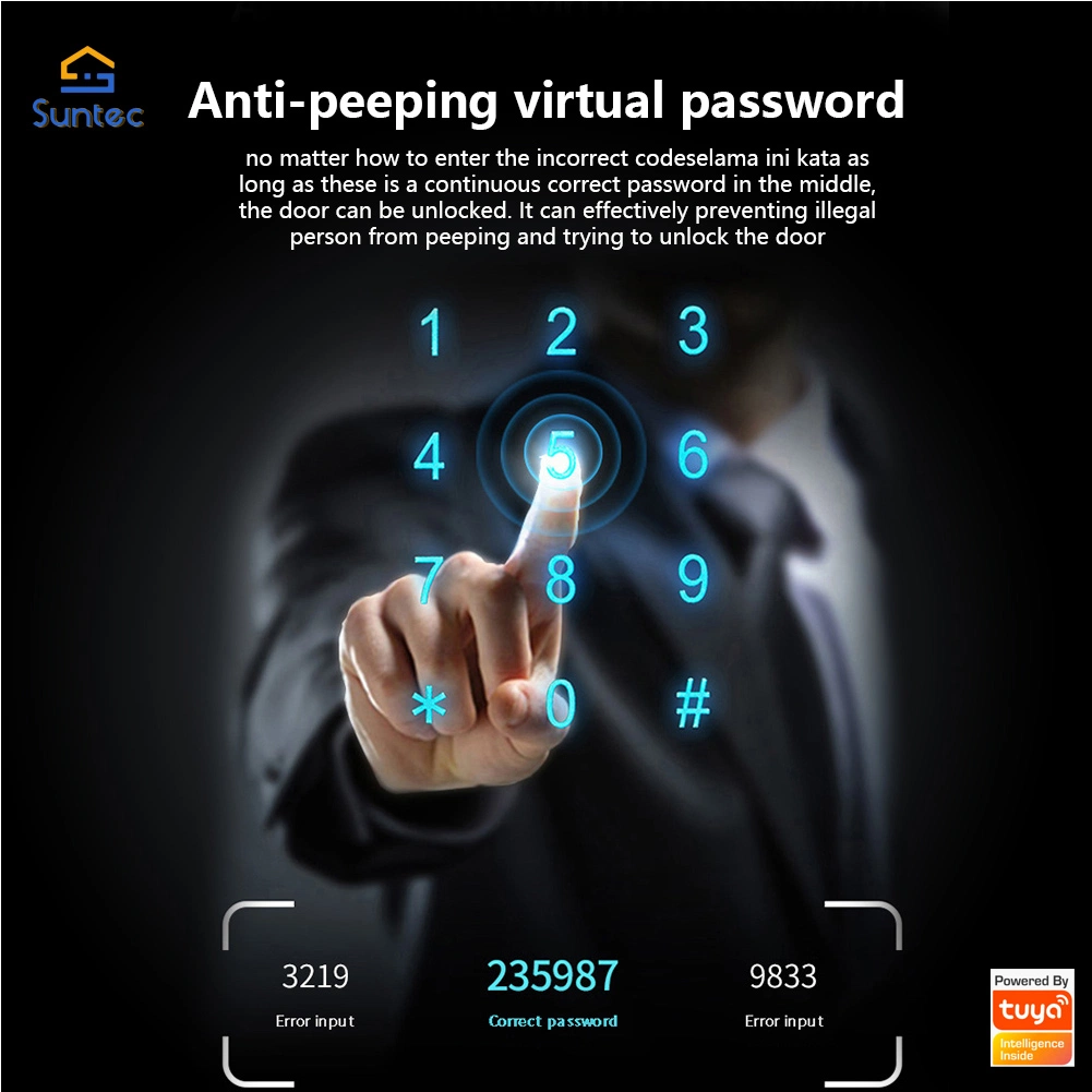 Smart 3D Facial Recognition Door Lock with Visit Record