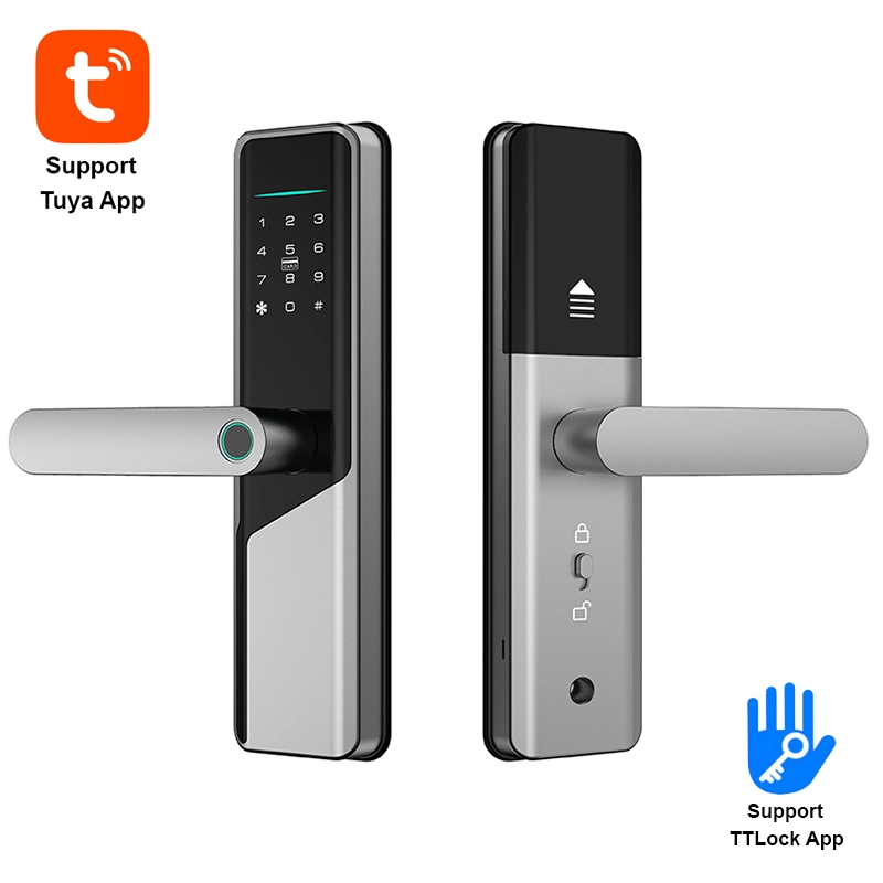 Ttlock Digital Biometric Fingerprint Electronic Door Lock Interior Smart Lock Indoor Smart Lock Bedroom Lock with Code Card Keyless Unlocking for Home Apartment