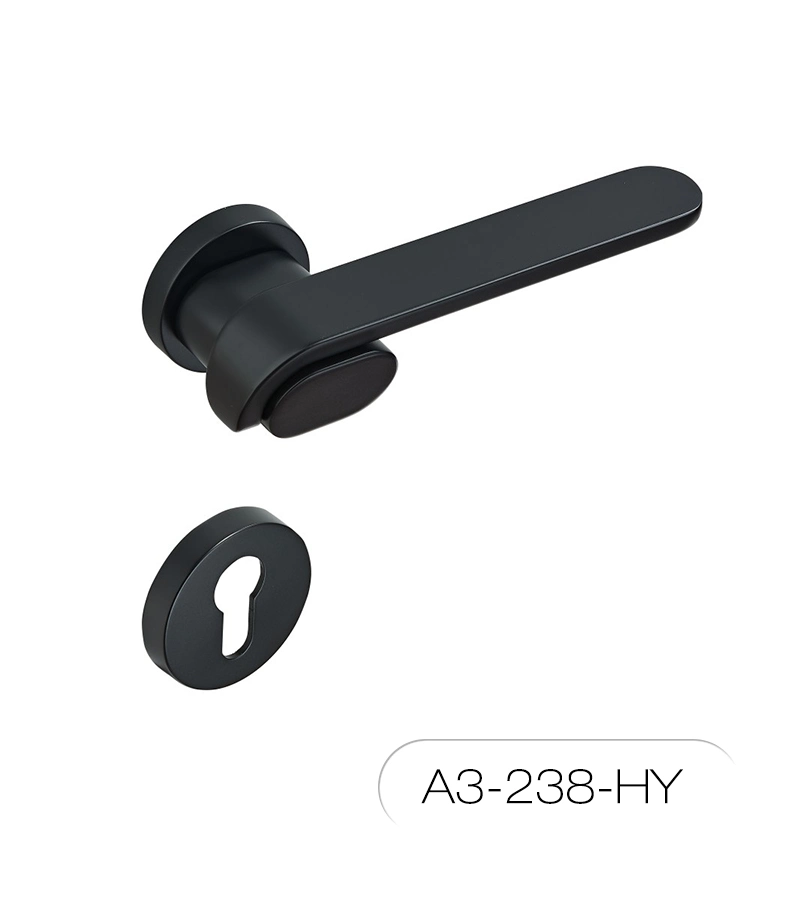 2022 Newest Popular Simple Design Modern Zinc Alloy Front Door Lever Handle on Rosette