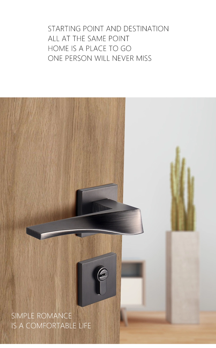 Black Matte Nickel Modern Design Lever Handle