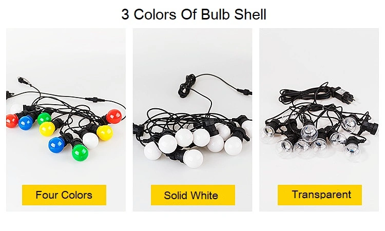 Weatherproof Connectable Hanging G50 Outdoor LED Bulbs String Lights