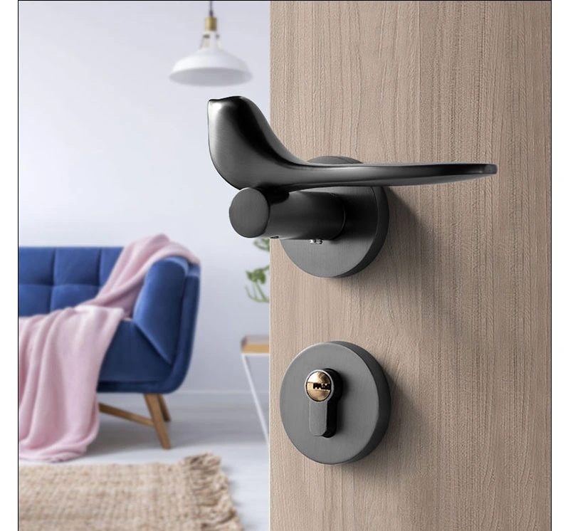 Golden Bird Interior Door Blockade Wooden Kitchen Bedroom Door Handle