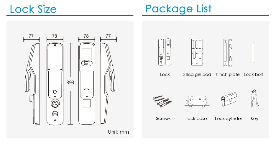 China High Quality Zinc Alloy Smart Facial Recognition Door Lock (UL-960)