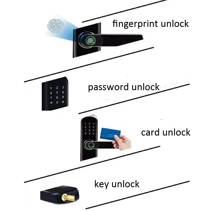 Indoor Wooden Door Fingerprint Password Smart Lock