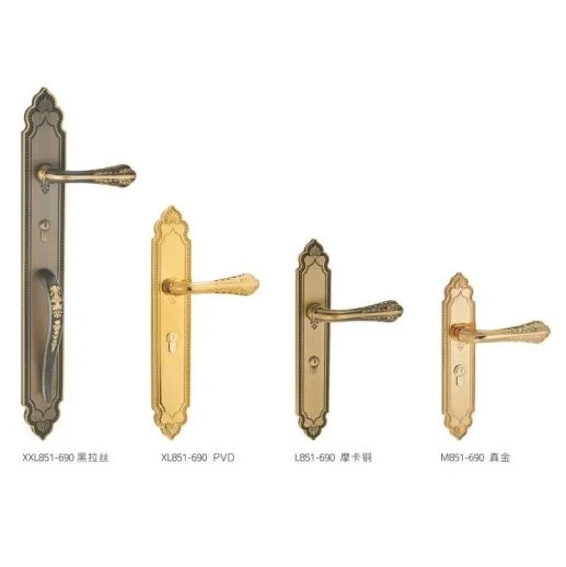 New Model Classical Brass Mortise Door Lock Handle