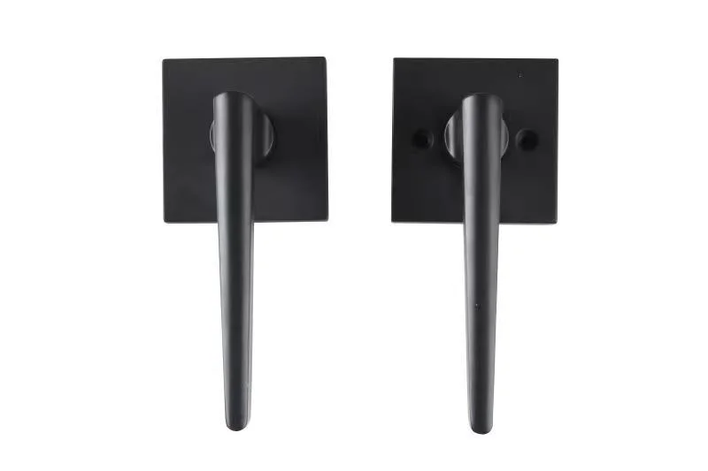 High Quality Modern Door Handle Black Matte Square Door Handle Wc Furniture Handles