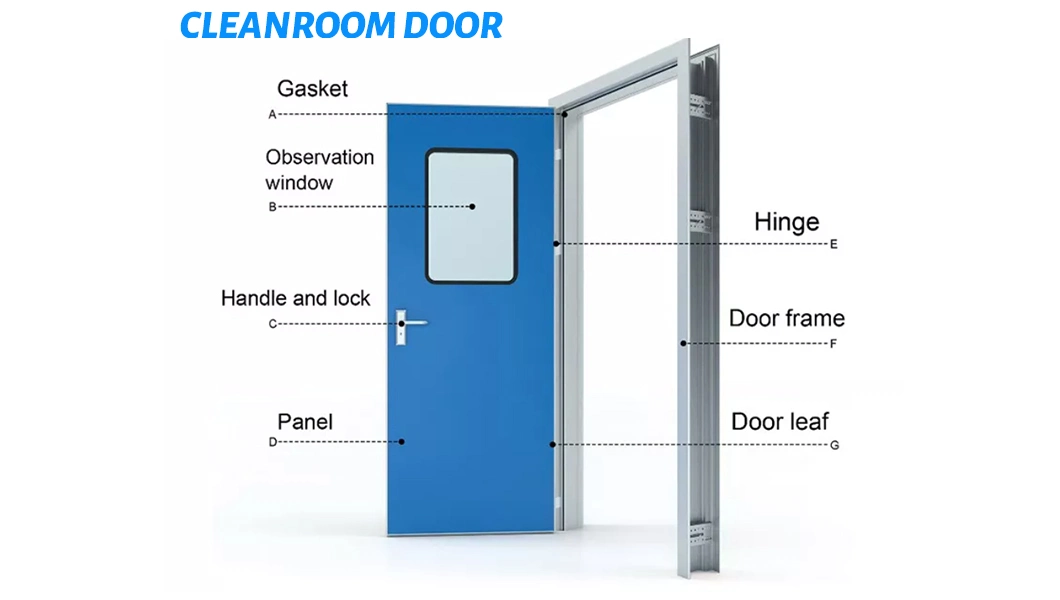 Hermetic Hygienic Automatic Sliding Door for Hospital Operating Room ICU Center