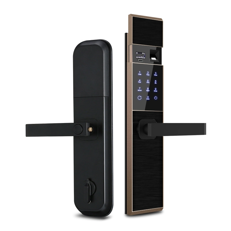 Fingerprint Sercurity Magnetic Code Combination Smart Door Lock Hardware Handle