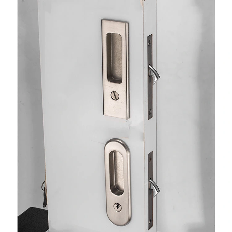 Lock 90 Degree Moving Door Right Angle Buckle Privacy Lock Stainless Steel Lock with Screw Home Sliding Moving Door Hardware