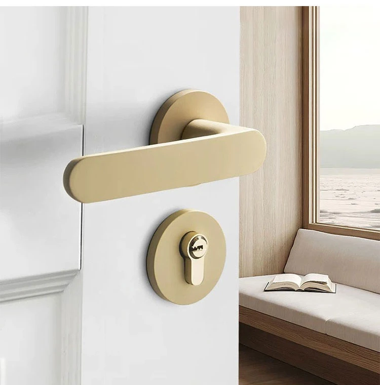 Simple Minimalist Bedroom Privacy Interior Door Locks Handles