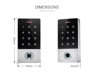  Приложение контроля доступа WiFi, Электронные мебель цифровой клавиатуры карт замка двери беля считыватель отпечатков пальцев Smart Lock