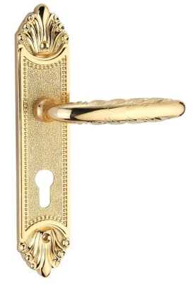 Новый стиль роскошные старинные латунные запирания на ручке двери (GM502-G01GPB)
