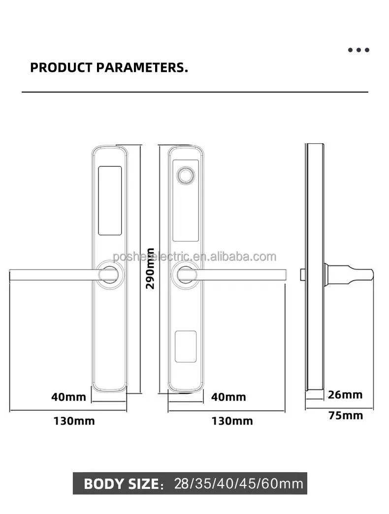 Aluminum Watwerproof Electronic Security Smart Remote Unlock Fingerprint Tuya Zigbee WiFi Digital Smart Door Lock