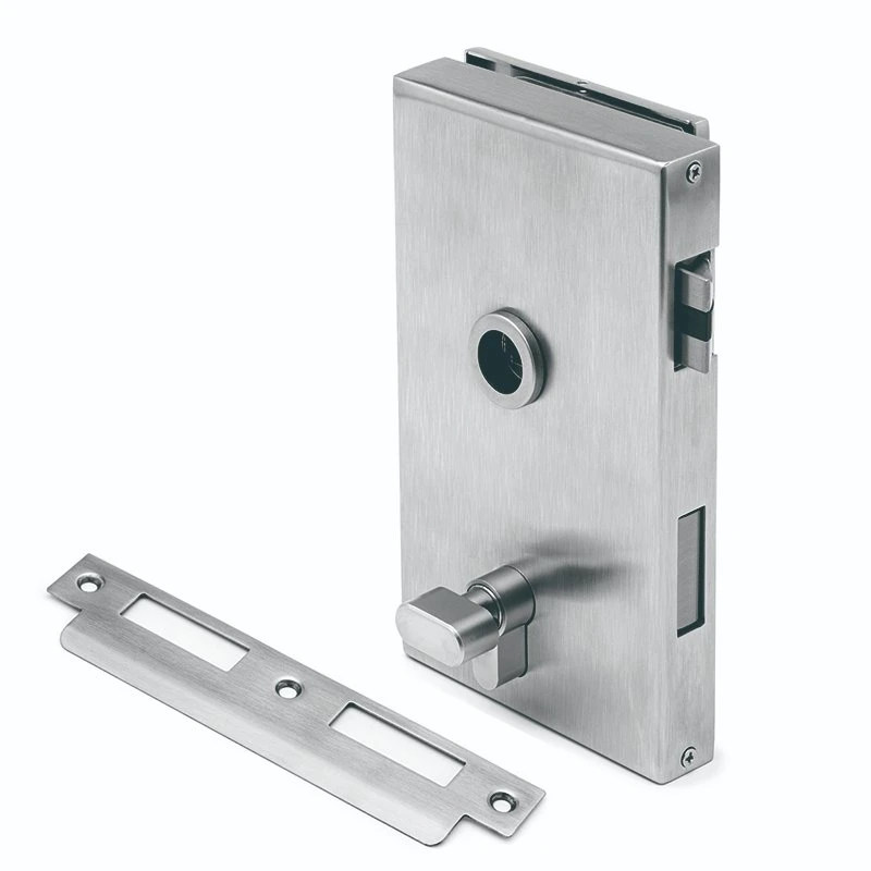 Stainless Steel 304 Big Office Glass Door Lock Lever Security