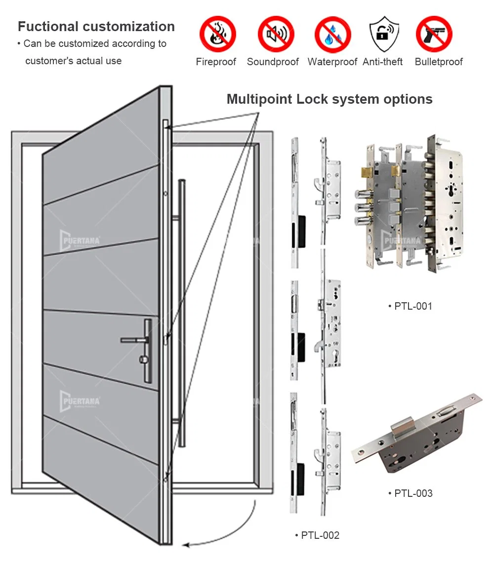 Modern Design Entry 48 Inch Pivot Door for Main Entrance