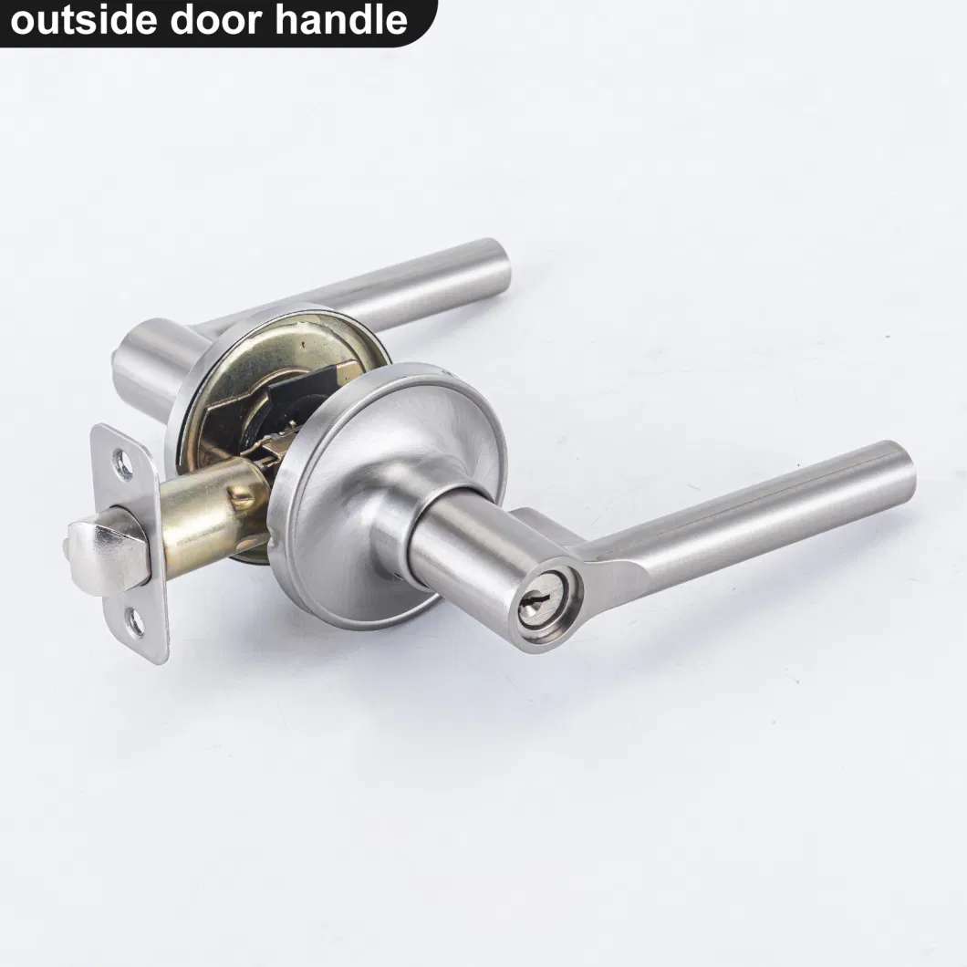 Aluminum Alloy Door Key Lock Modern Door Handle Lock Lever Lock for Front Door Lock