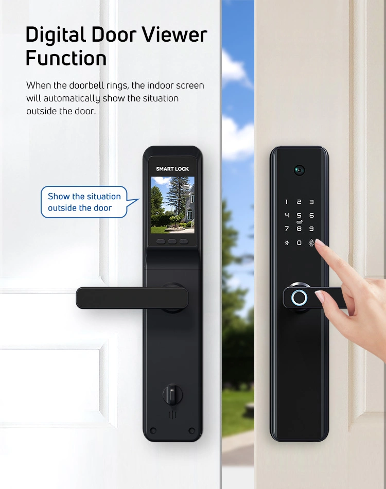 Tuya WiFi Smart Home Fingerprint Lock with Camera