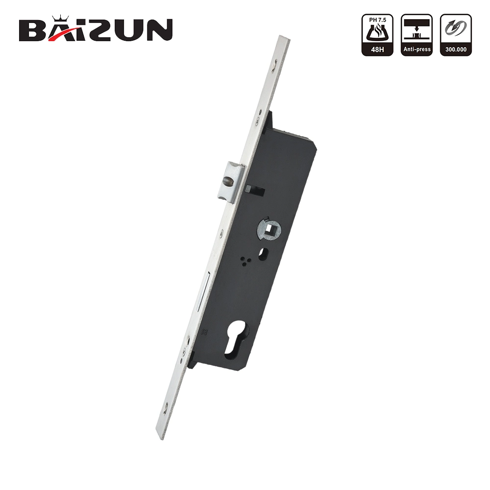 Wooden Door Hardware 8532mm Black Narrow Mortise Sliding Door Window Lock