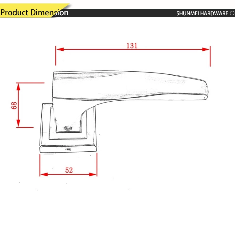 Aluminum Door Lever Handles Internal Door Handles Classic Door Hardwares