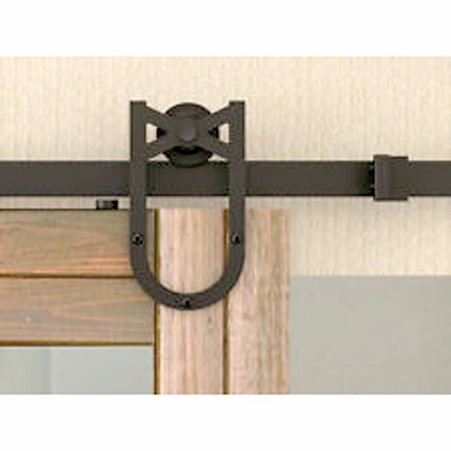 Traditional Country Classic J Shape Interior Wood Sliding Barn Door Hardware