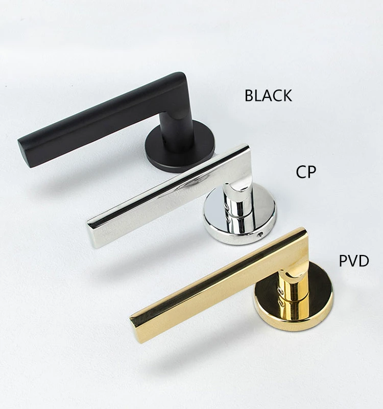 Classic Chrome Golden Lever Handles Door Tubular Lock Mortise Door Lock