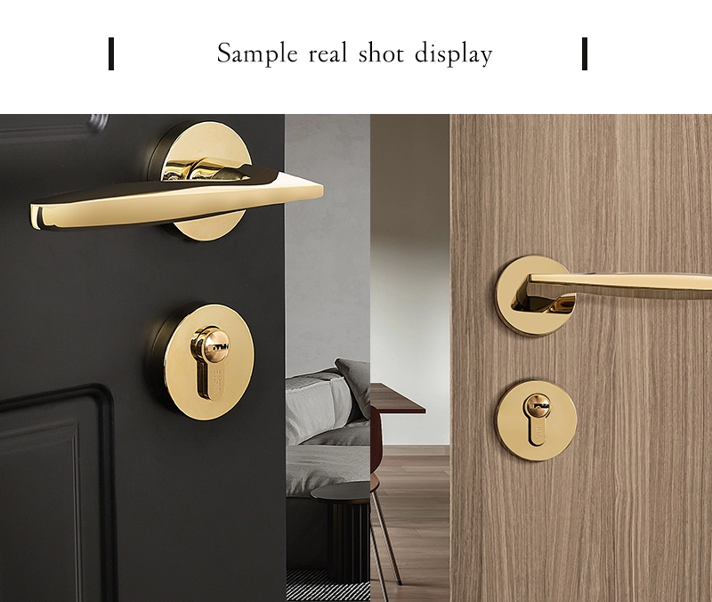 2022 Newest Popular Simple Design Modern Zinc Alloy Door Lever Handle on Rosette