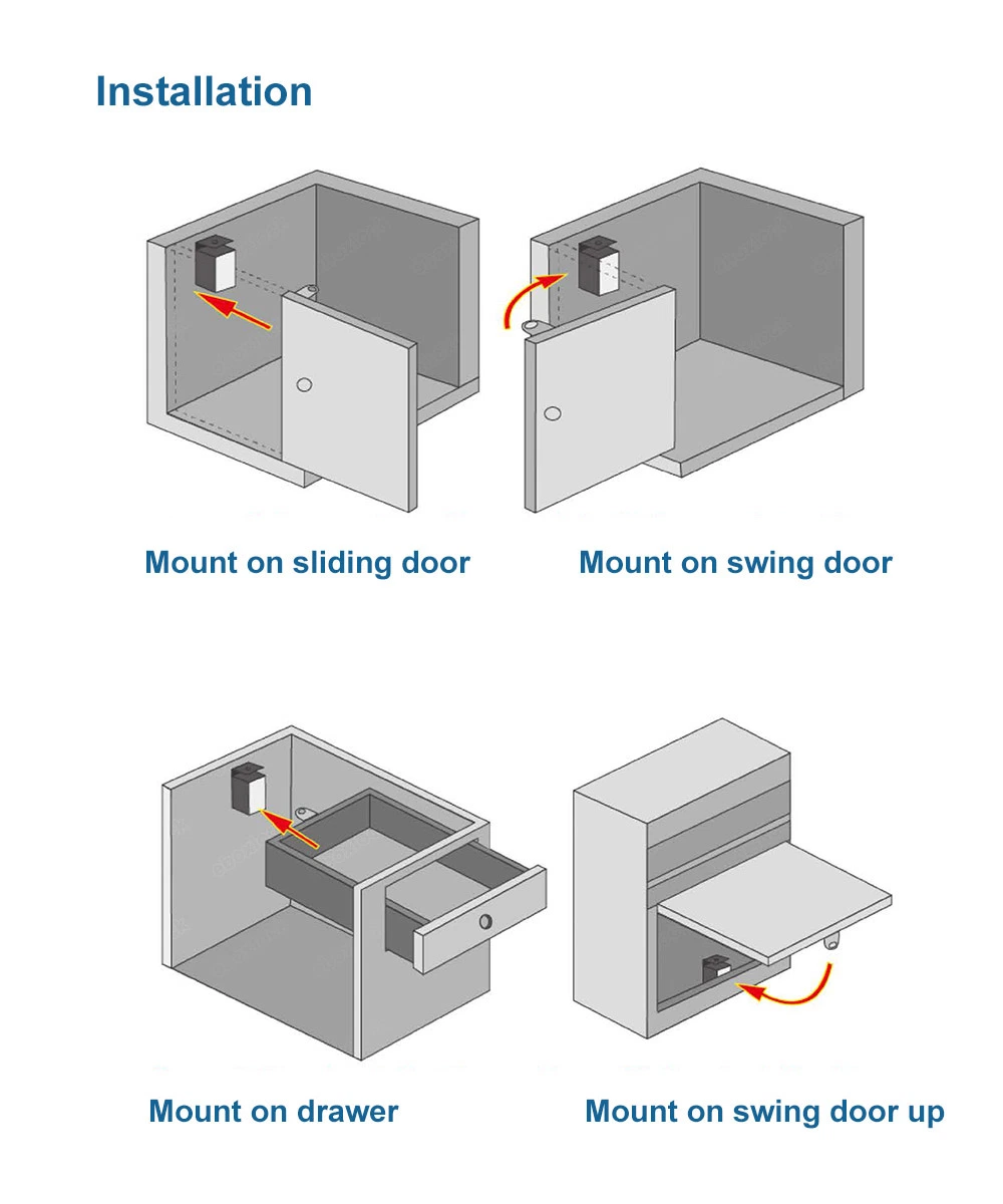 Zinc Alloy Electric Cabinet Lock with Status and Fail Safe (MA1203LS)