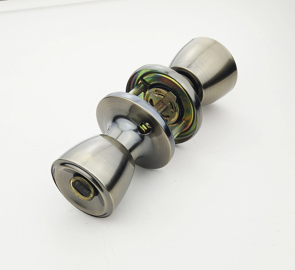 Good Quality Cheaper Price Iron Tubular Knob Round Lock (607PB-PS, ET, BK)