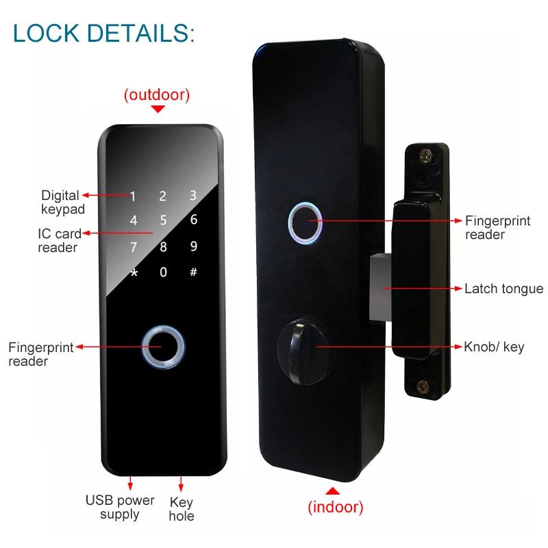 New Electronic Ttlock APP Smart Door Lock for Gate Door