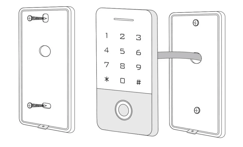 WiFi APP Access Control Reader, Electronic Furniture Digital Keypad Door Lock Card Reader BLE Fingerprint Smart Lock