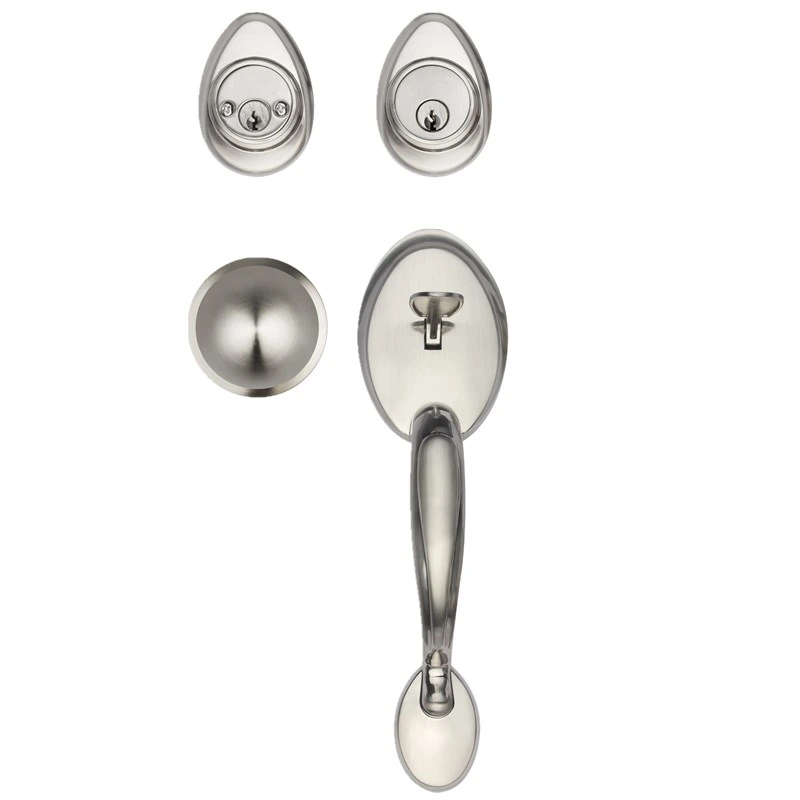 Kwikset San Clemente Front Handle Set with Halifax Door Handle Lever