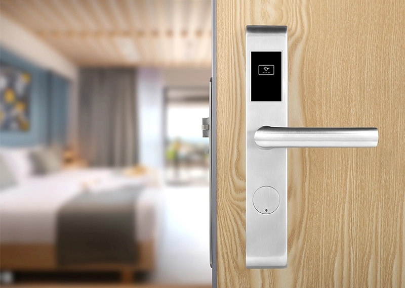 Fast-Open Slim Design RFID Card Unlock Smart Lock for Hotel