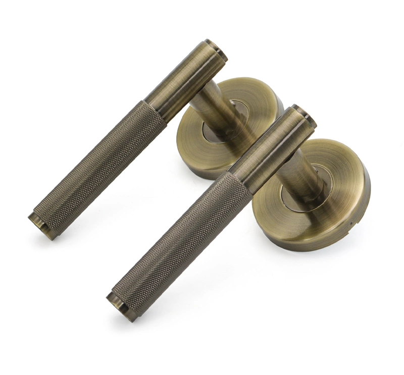 Stainless Steel Vintage 66mm Base Australian Bronze Knurled Door Handle