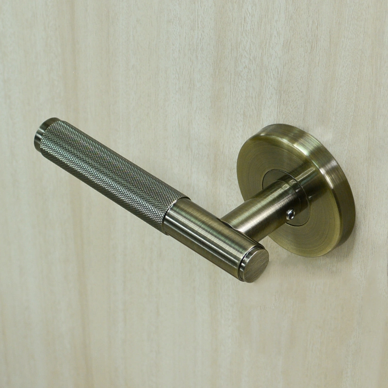 Stainless Steel Vintage 66mm Base Australian Bronze Knurled Door Handle