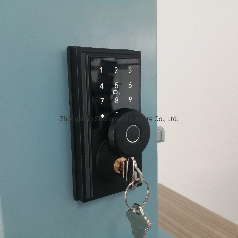 Smart Lock for Front Door with Touch Screen Keypad and Fingerprint for Keyless Entry (or Keyed Entry) , Electronic Smart Door Lock Deadbolt